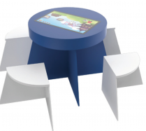 Tactile tactile éducative avec tabouret COLORMIX 22''
