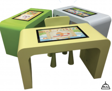 Table métallique tactile COLORMIX 22''